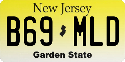 NJ license plate B69MLD