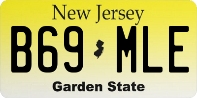 NJ license plate B69MLE
