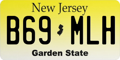 NJ license plate B69MLH