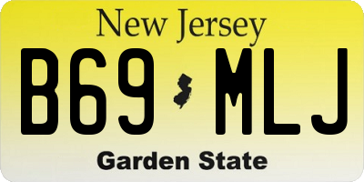 NJ license plate B69MLJ