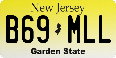 NJ license plate B69MLL