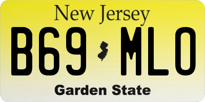 NJ license plate B69MLO
