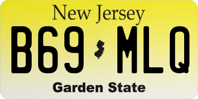 NJ license plate B69MLQ