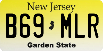 NJ license plate B69MLR