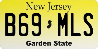 NJ license plate B69MLS