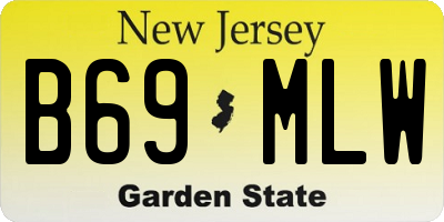 NJ license plate B69MLW