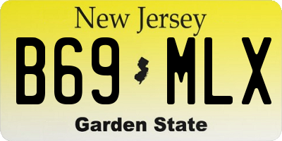 NJ license plate B69MLX