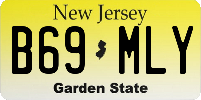 NJ license plate B69MLY