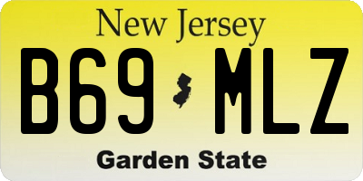 NJ license plate B69MLZ