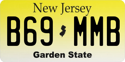 NJ license plate B69MMB