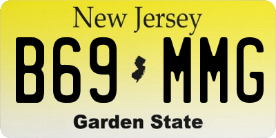 NJ license plate B69MMG
