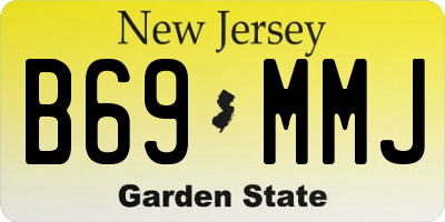 NJ license plate B69MMJ