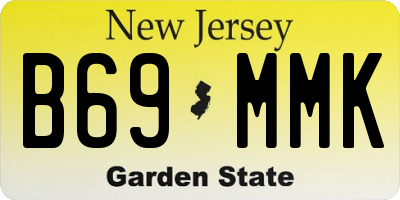 NJ license plate B69MMK