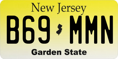 NJ license plate B69MMN