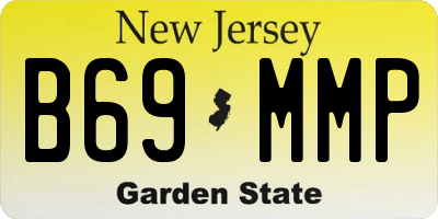 NJ license plate B69MMP