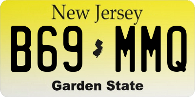 NJ license plate B69MMQ