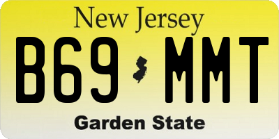 NJ license plate B69MMT