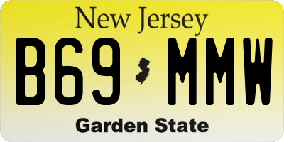 NJ license plate B69MMW