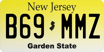 NJ license plate B69MMZ