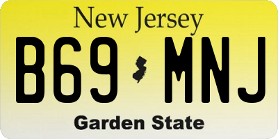 NJ license plate B69MNJ