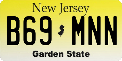 NJ license plate B69MNN