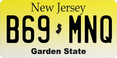 NJ license plate B69MNQ