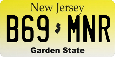 NJ license plate B69MNR