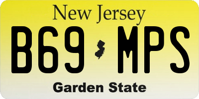 NJ license plate B69MPS