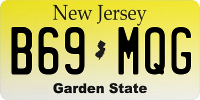 NJ license plate B69MQG