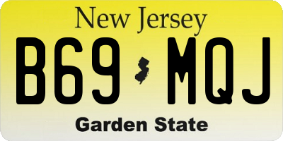 NJ license plate B69MQJ