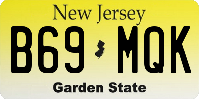 NJ license plate B69MQK