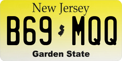 NJ license plate B69MQQ