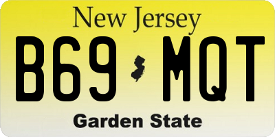 NJ license plate B69MQT