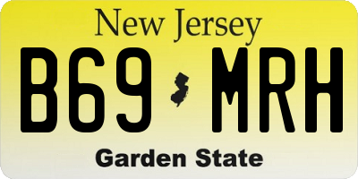 NJ license plate B69MRH