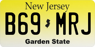 NJ license plate B69MRJ