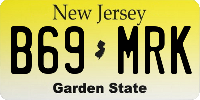 NJ license plate B69MRK