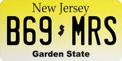 NJ license plate B69MRS