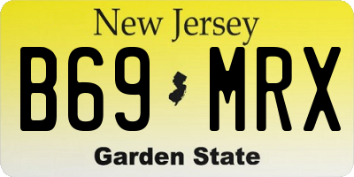 NJ license plate B69MRX