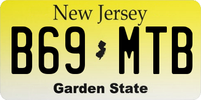 NJ license plate B69MTB