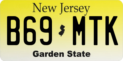 NJ license plate B69MTK