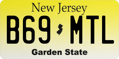 NJ license plate B69MTL