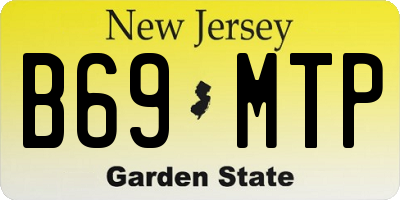 NJ license plate B69MTP