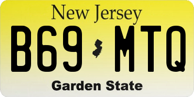 NJ license plate B69MTQ