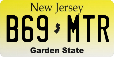 NJ license plate B69MTR