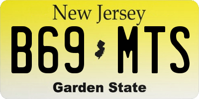 NJ license plate B69MTS
