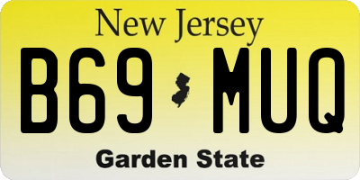 NJ license plate B69MUQ