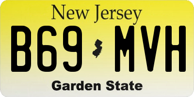 NJ license plate B69MVH