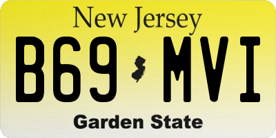NJ license plate B69MVI