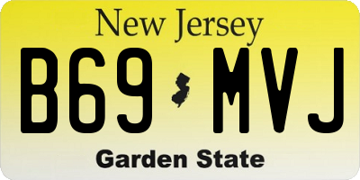 NJ license plate B69MVJ