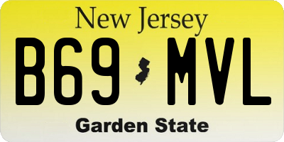 NJ license plate B69MVL